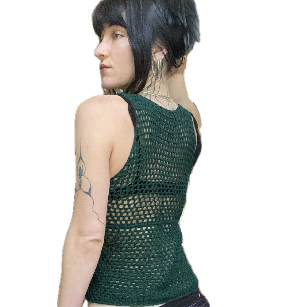 Juniper Mesh Crochet Top