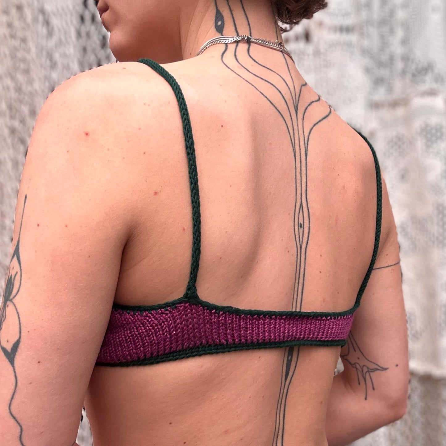 Elina Striped Knit Bralette Pattern