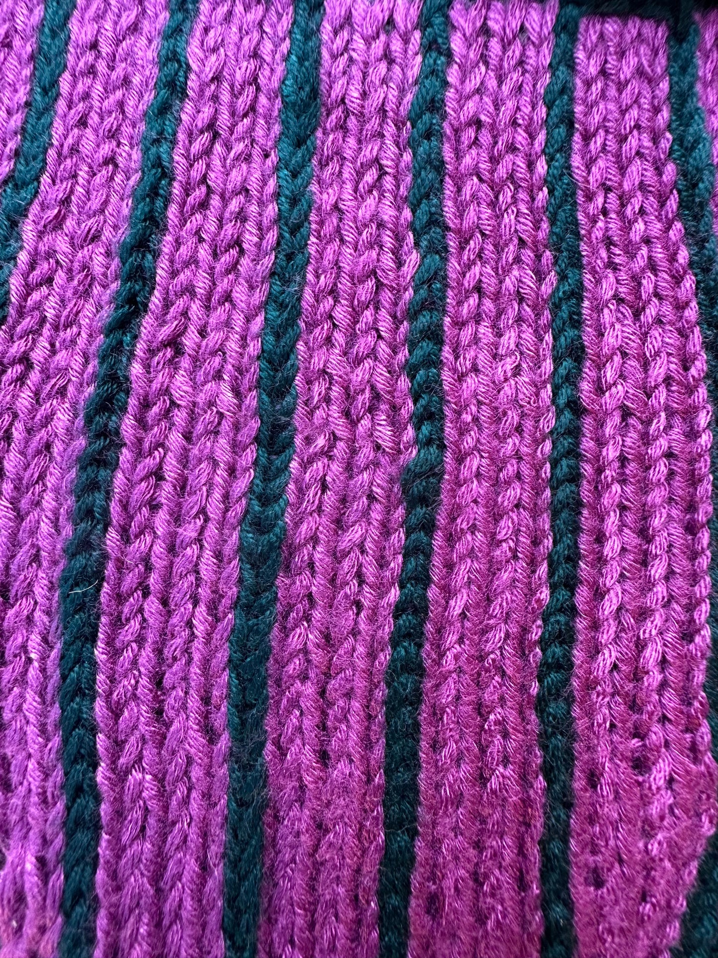 Elina Striped Knit Thong