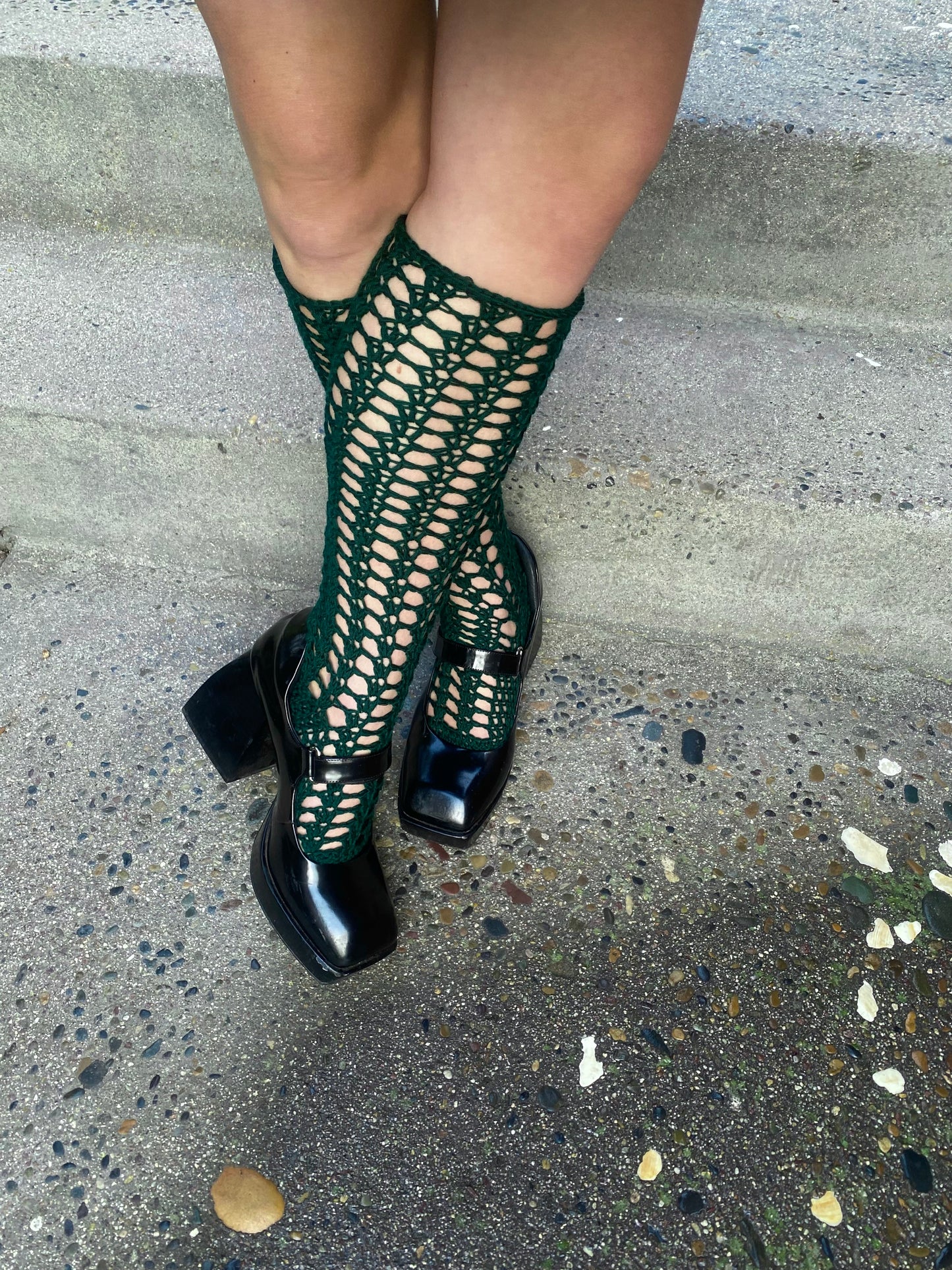 Primrose Lace High Socks Pattern