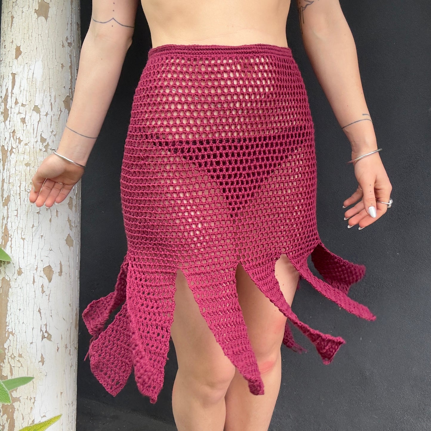 Octavia Mesh Tassel Skirt Crochet Pattern