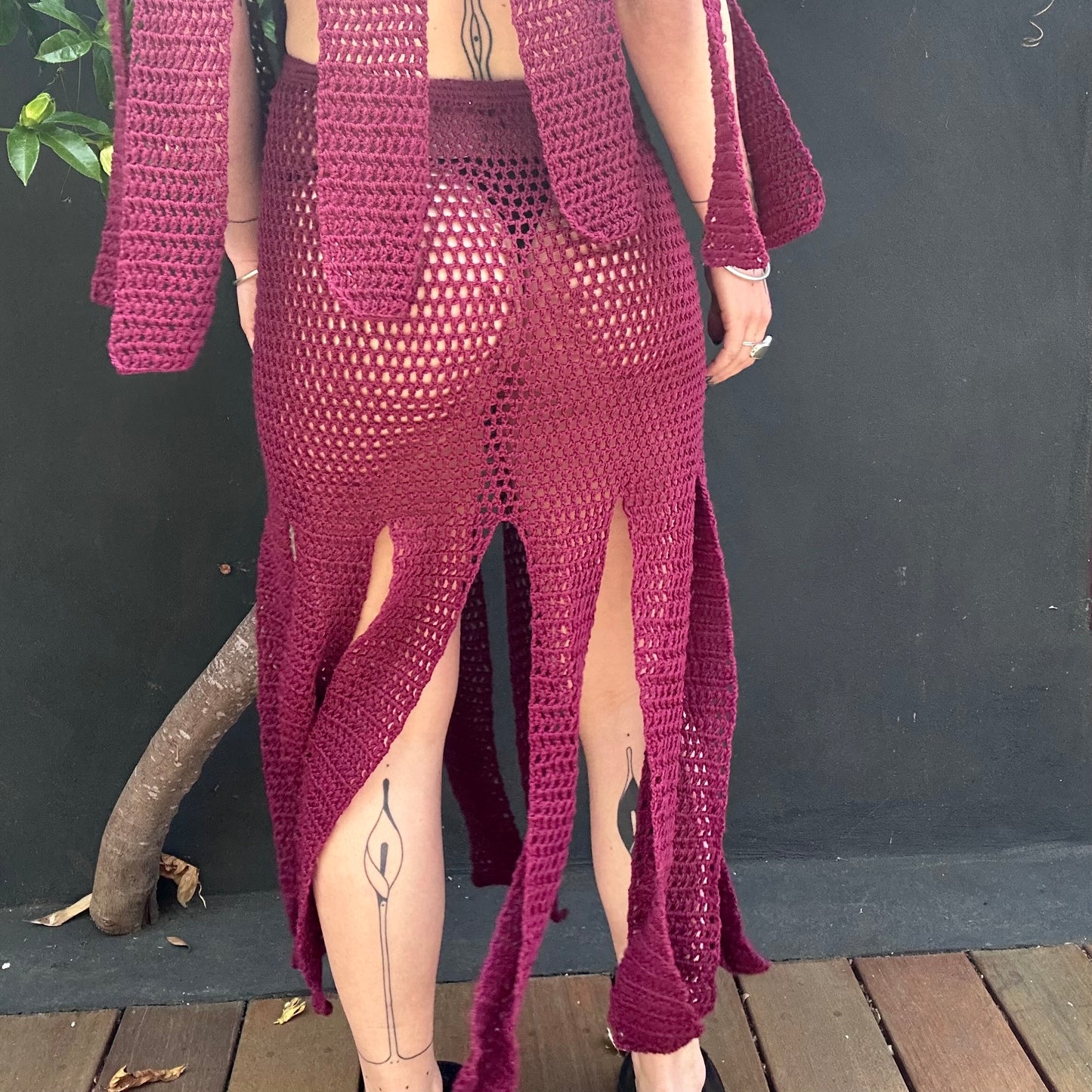 Octavia Mesh Tassel Skirt Crochet Pattern