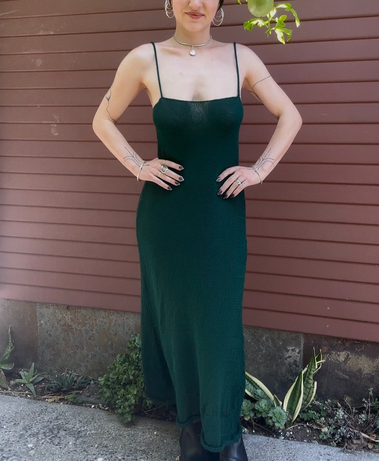 Malachite Knit Maxi Dress Knitting Pattern
