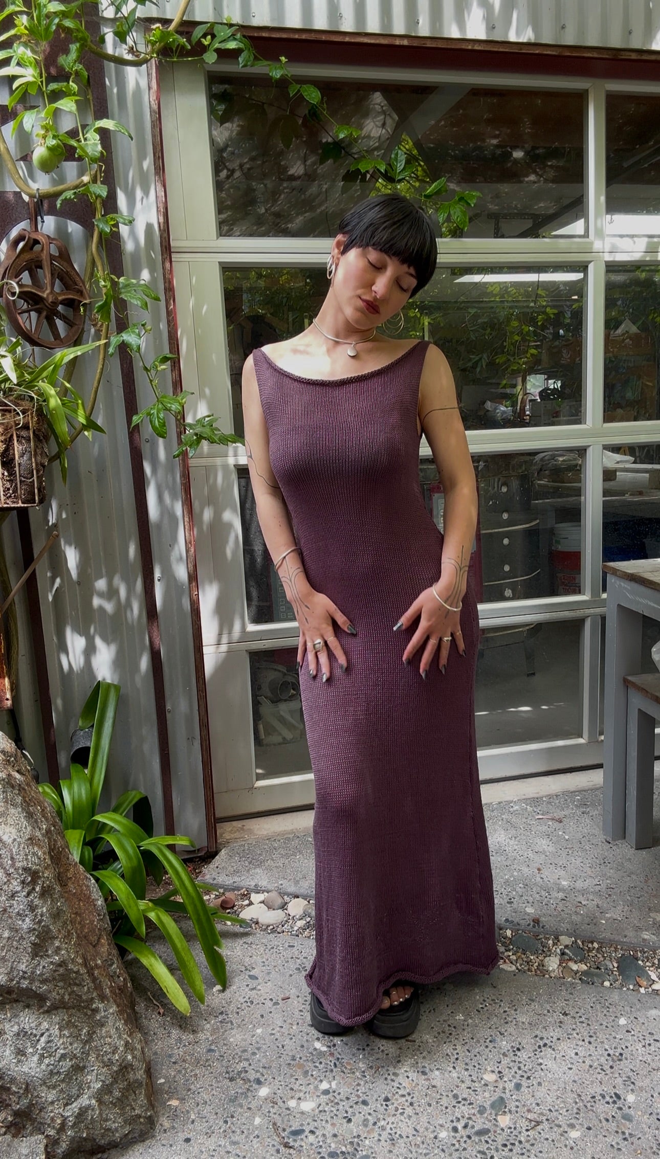Megara Knit Maxi Dress Knitting Pattern