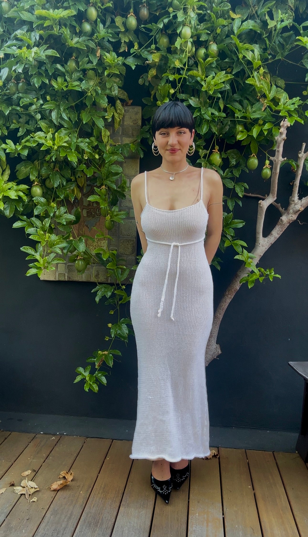 Alba Knit Maxi Slip Dress Knitting Pattern