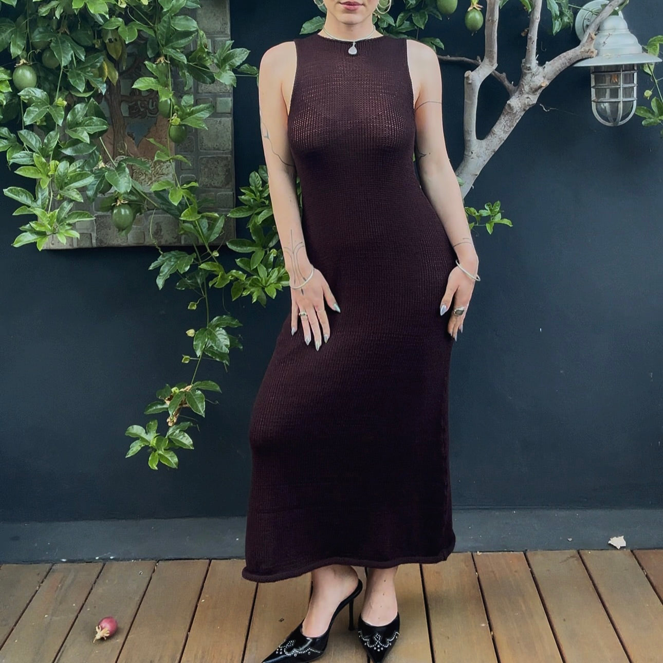 Coeini Knit Maxi Dress Knitting Pattern