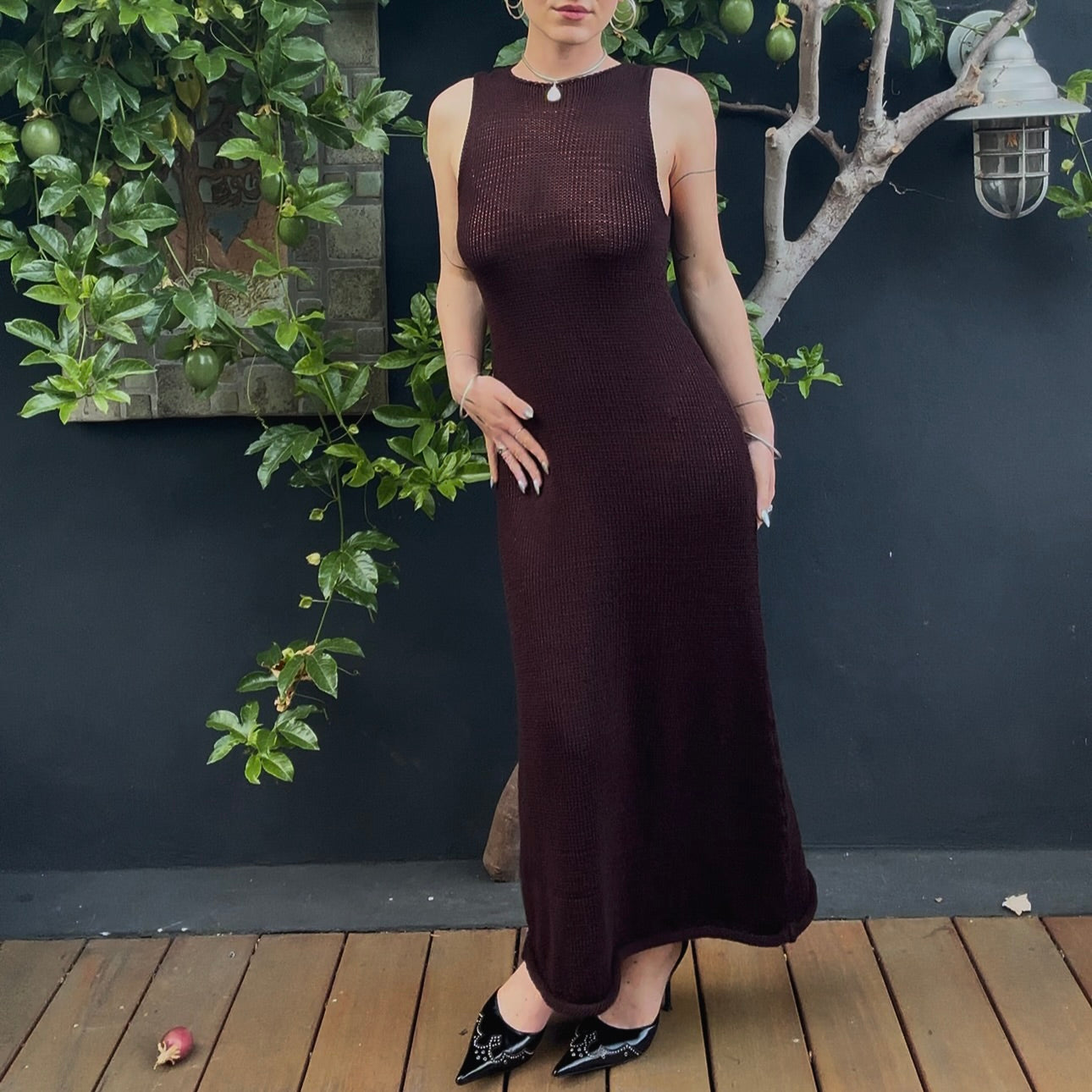 Coeini Knit Maxi Dress
