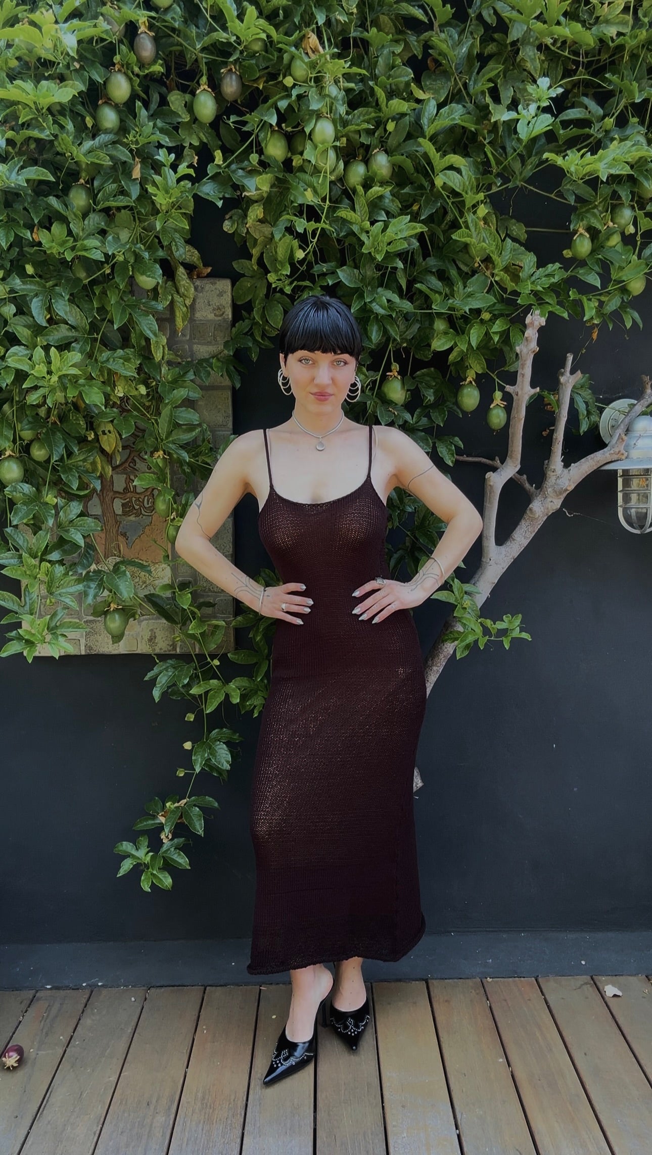 Calypso Knit Maxi Slip Dress Knitting Pattern