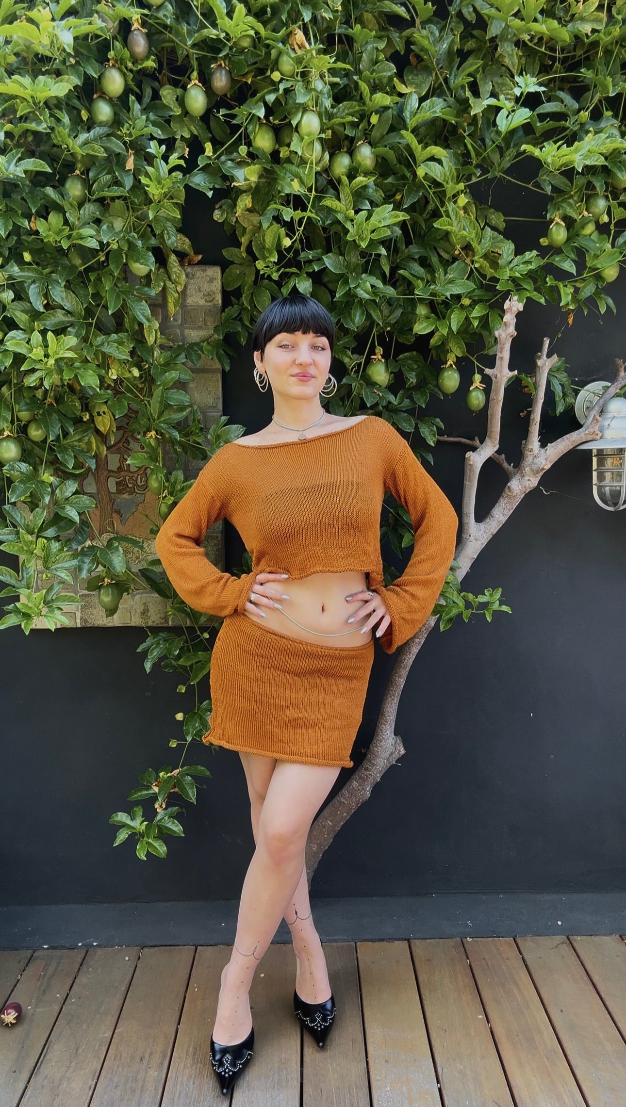 Selenite Knit Crop Sweater