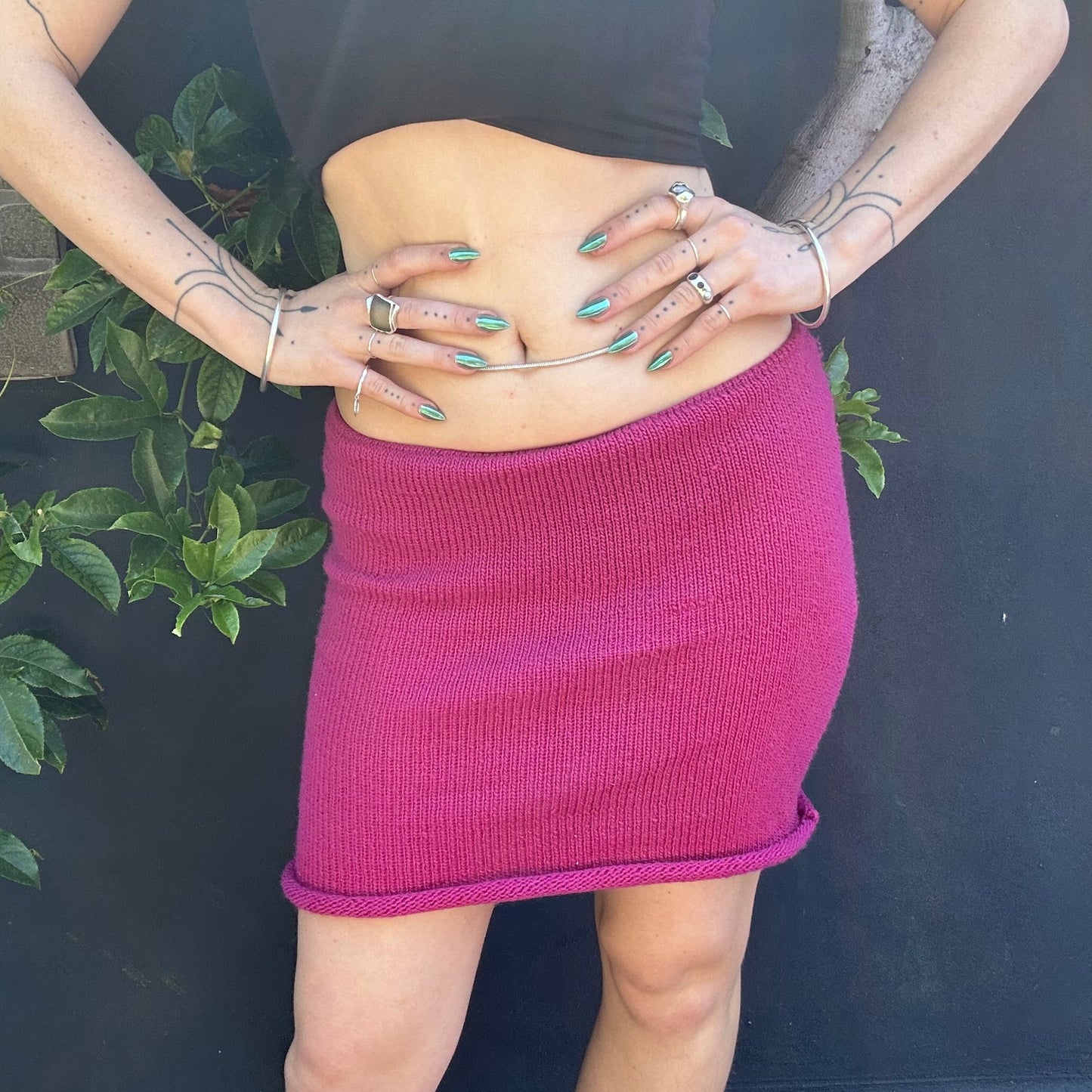 Coelia High Waist Mini Skirt Knitting Pattern