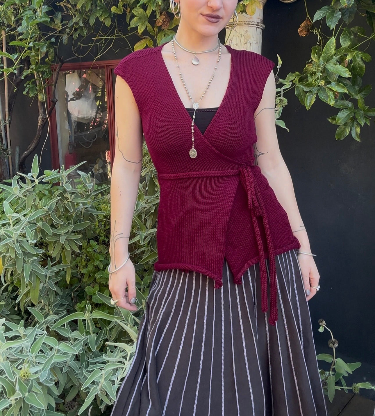 Amaryllis Knit Wrap Top Knitting Pattern