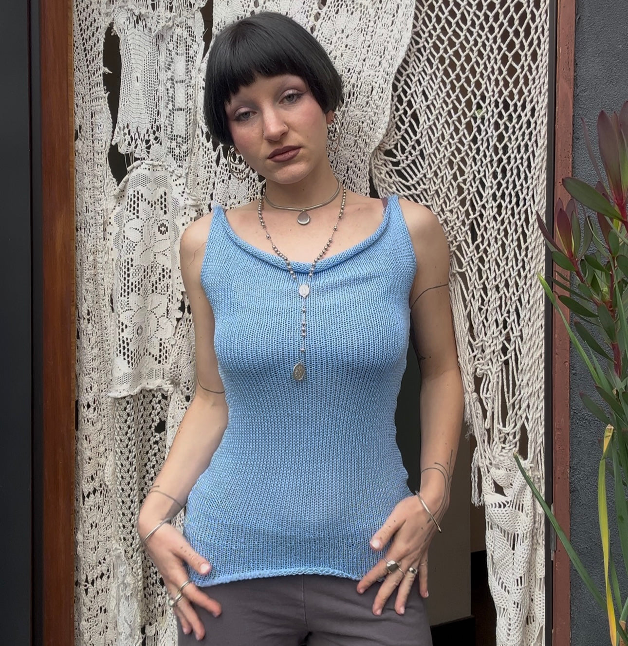 Frost Off-The-Shoulder Top Knitting Pattern