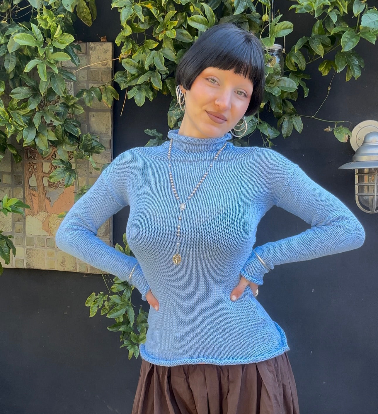 Iceberg Turtleneck Top Knitting Pattern