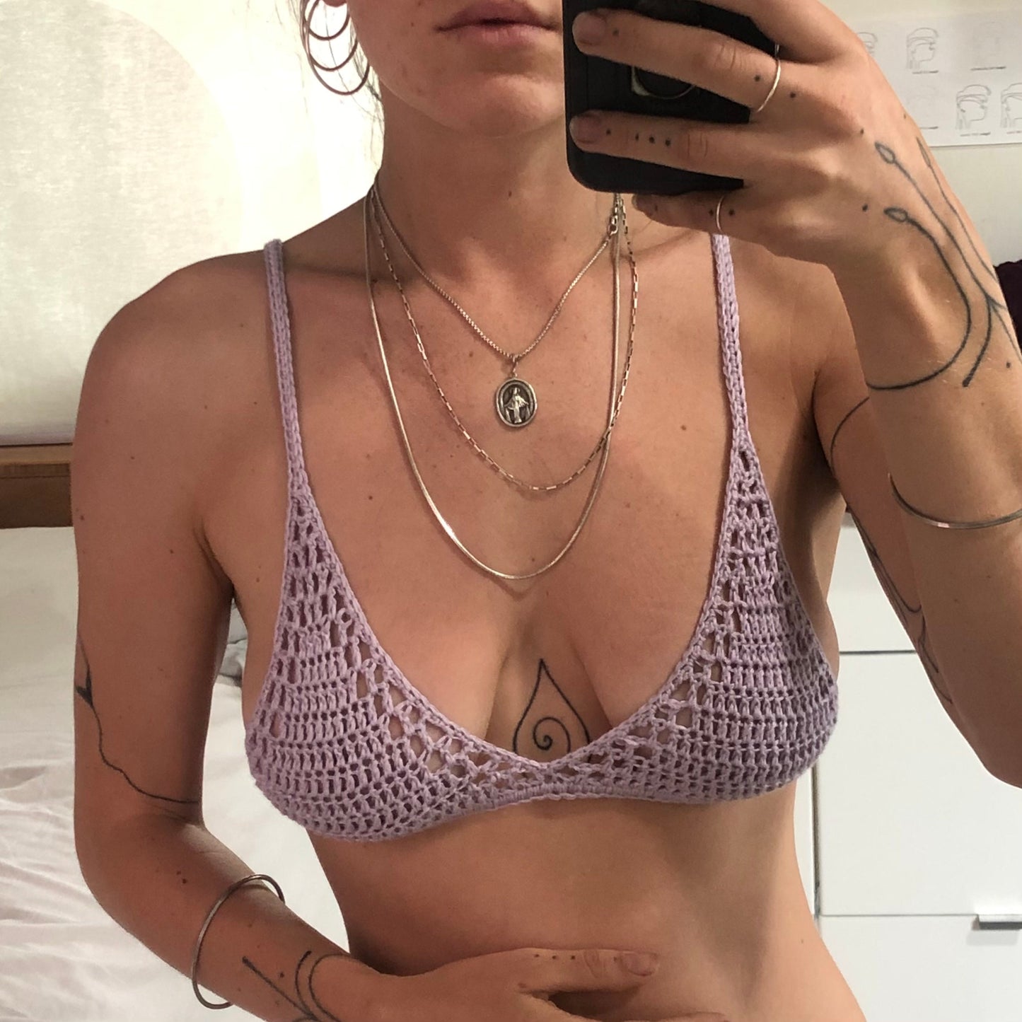 Zephyr Mesh Bralette Top Crochet Pattern