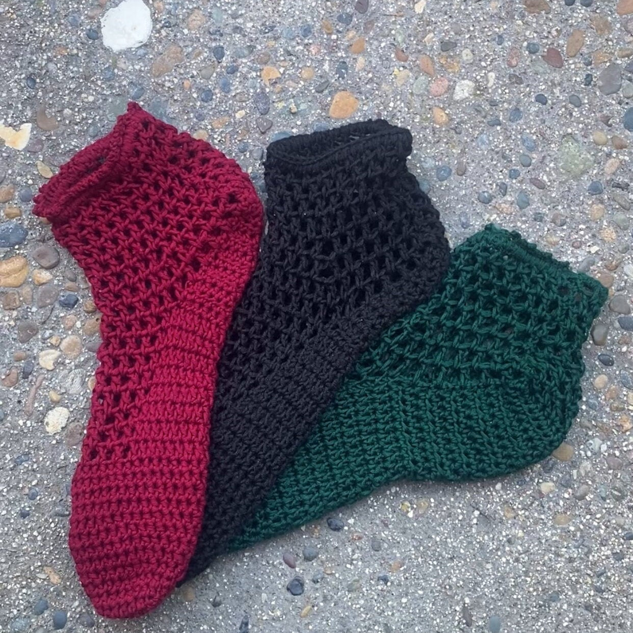 Burdock Mesh Ankle Socks