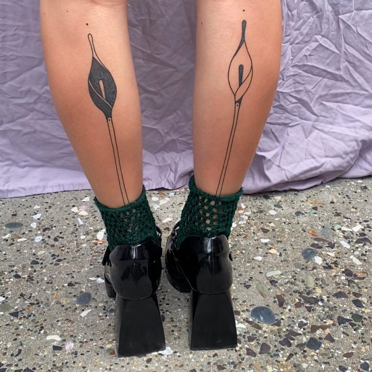 Burdock Mesh Ankle Socks