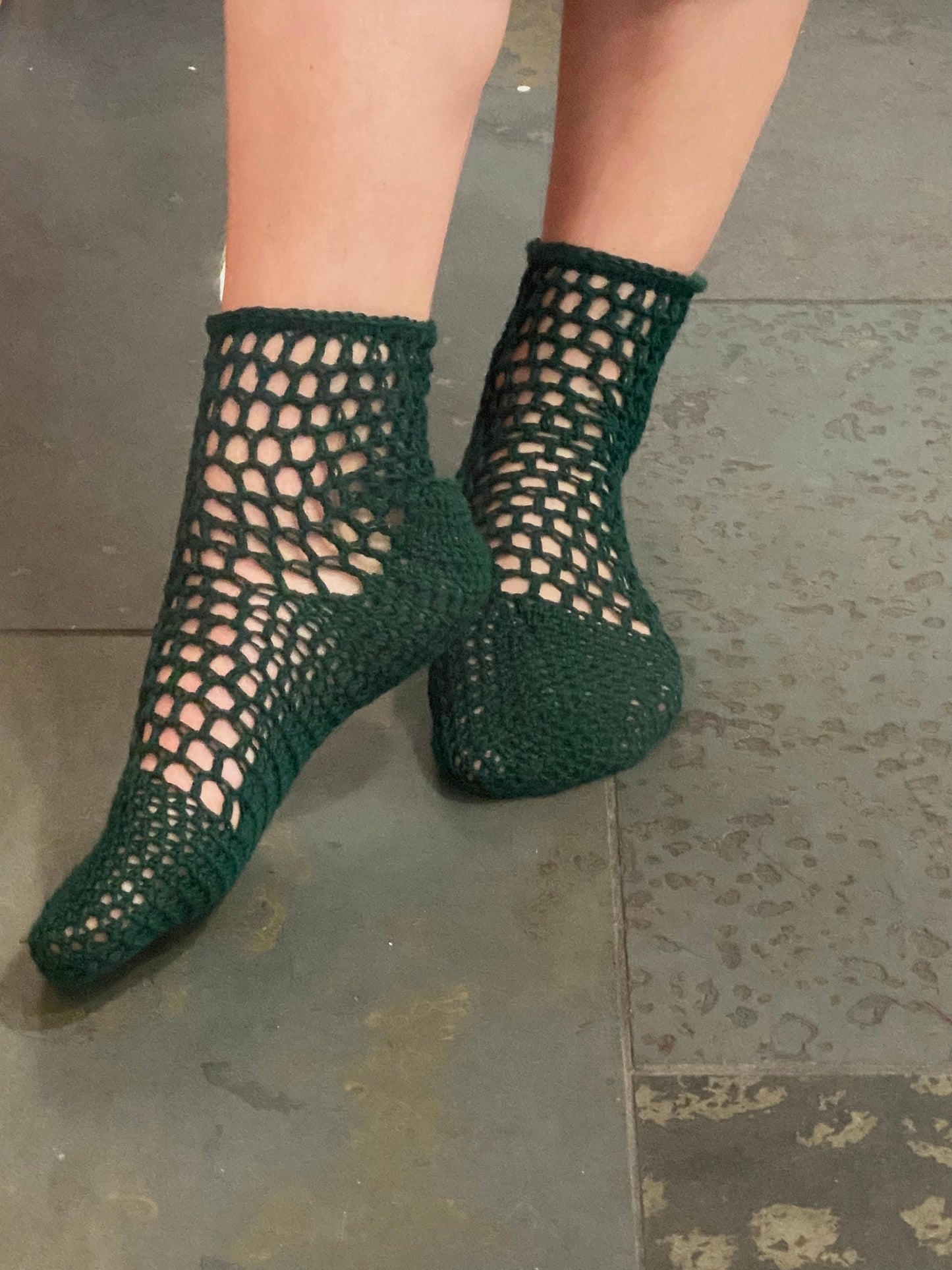 Burdock Mesh Ankle Socks Pattern