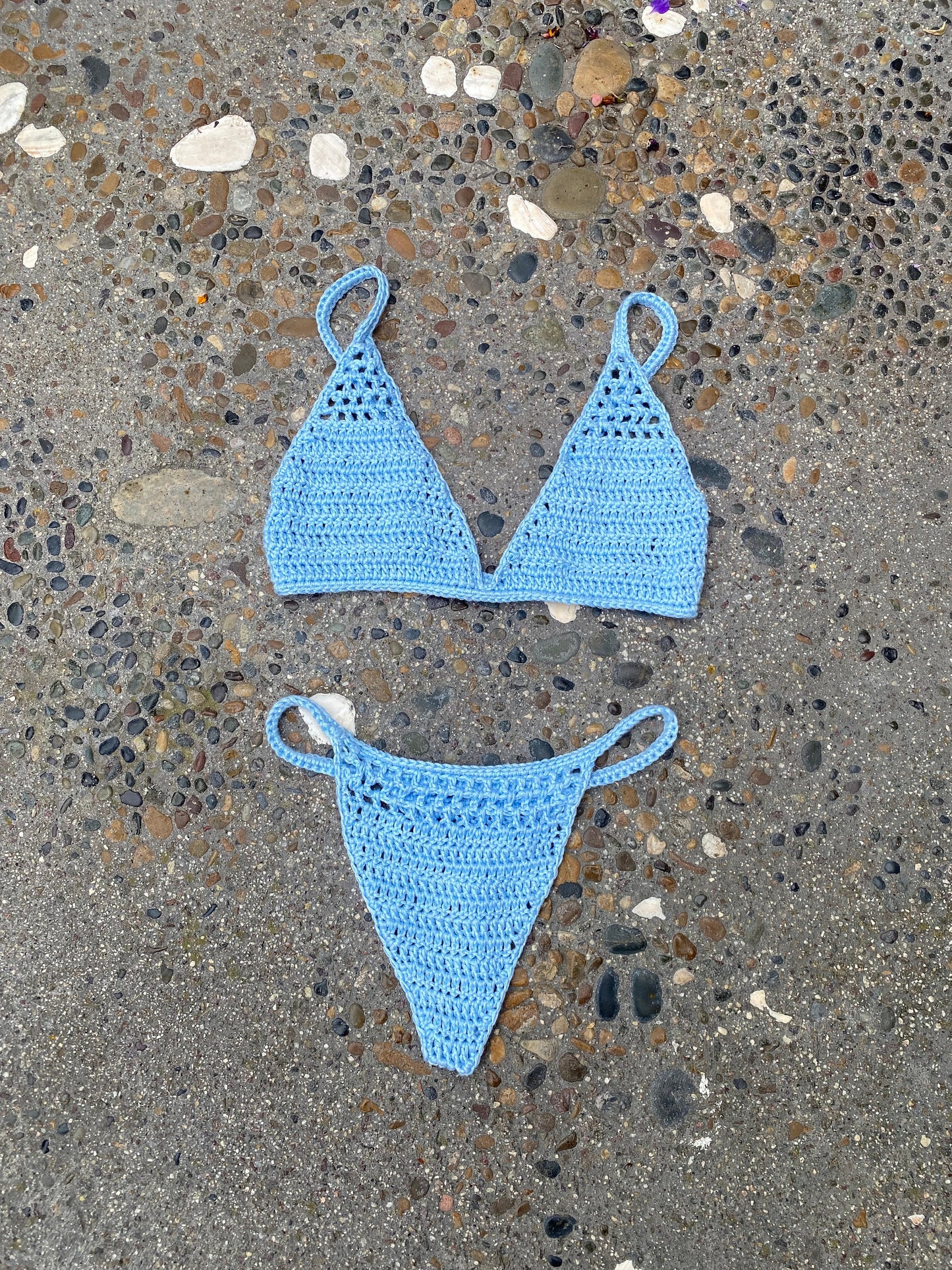 Waterfall Mesh Bralette Top Crochet Pattern
