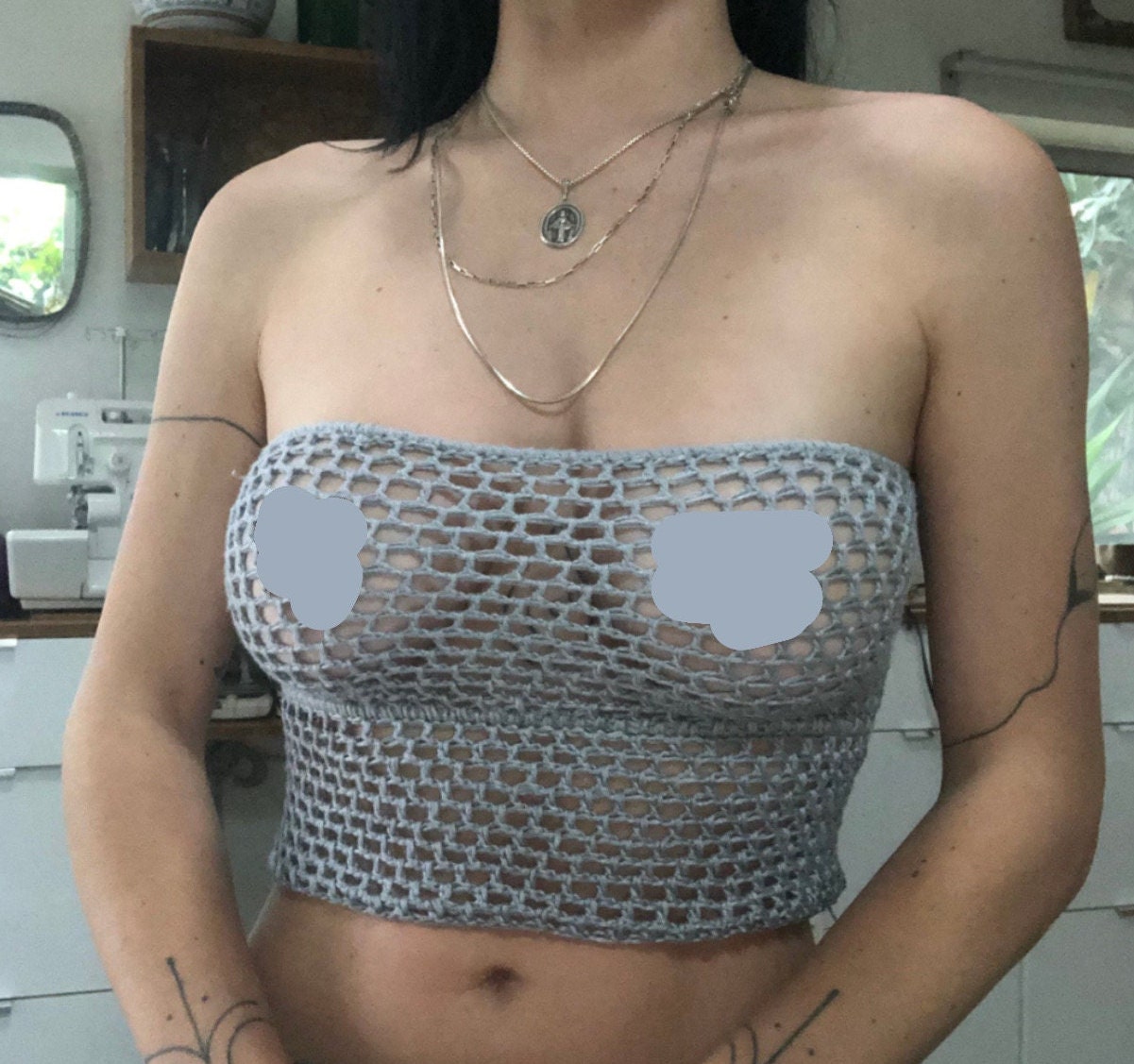 Moonstone Mesh Tube Top Crochet Pattern