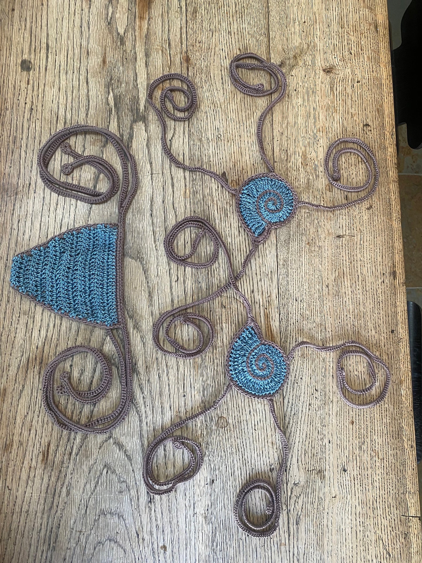 Nautilus Shell Micro Bikini Top Crochet Pattern
