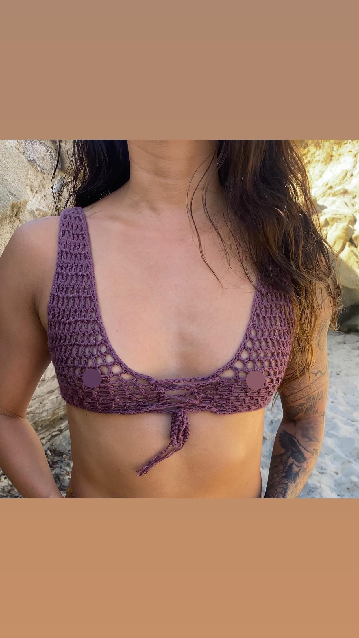 Candelaria Mesh Corset Crop Top Crochet Pattern