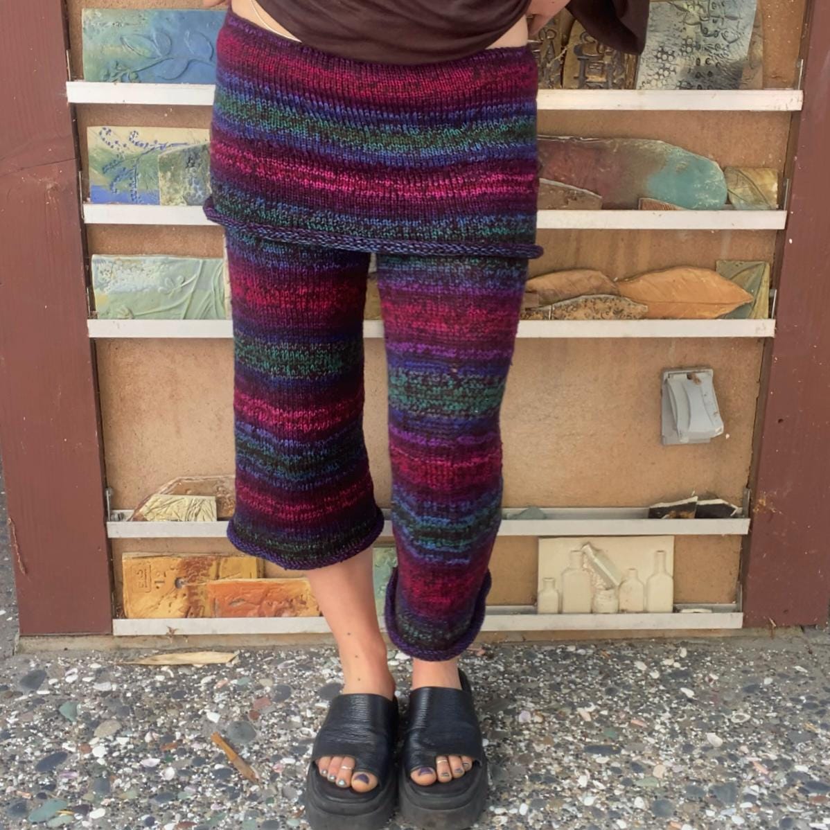 Opal Knit Foldover Capri Pants Pattern