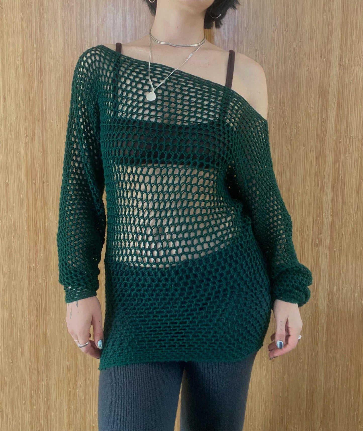 Koi Mesh Long Sleeve Dress Crochet Pattern