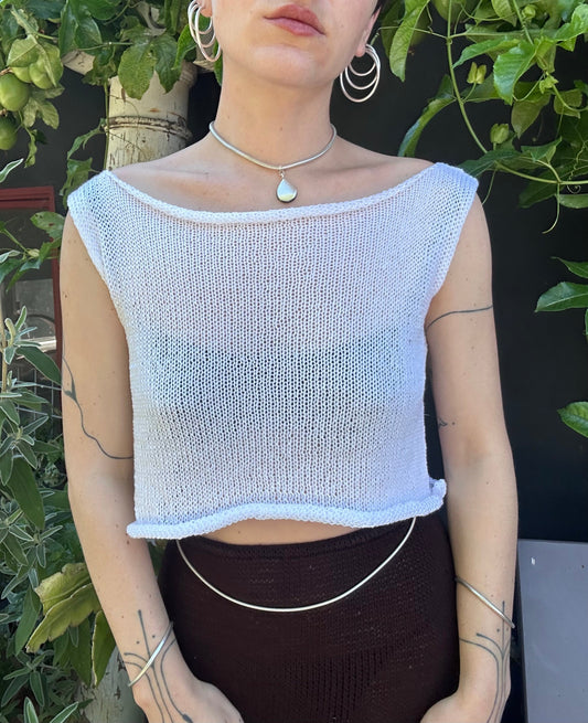 Calcite Knit Crop Top
