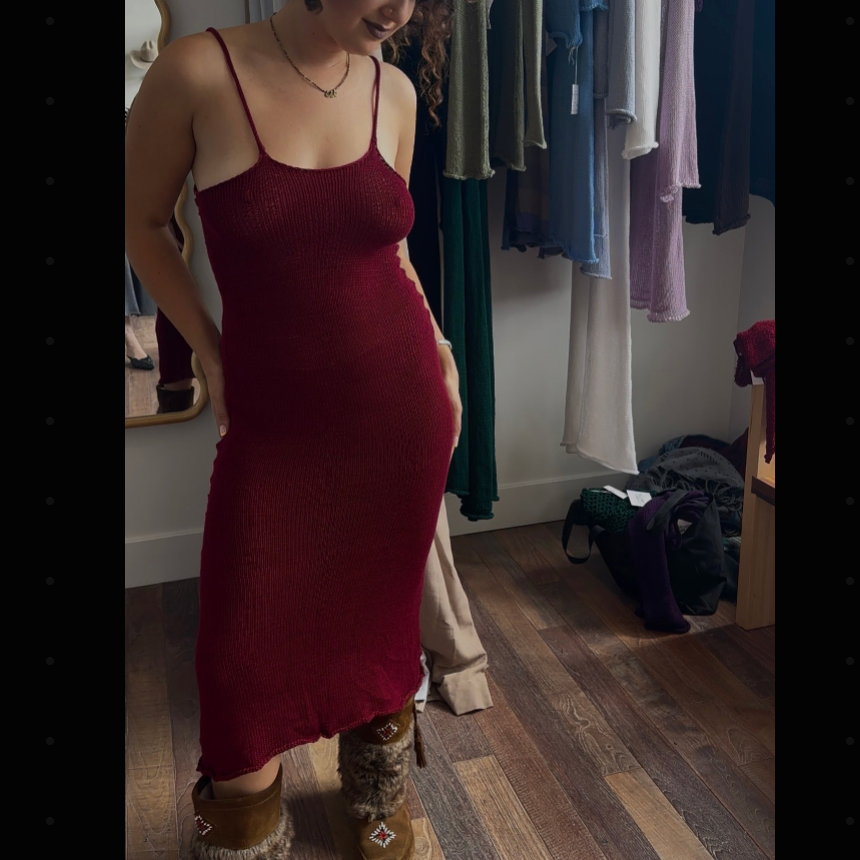 Roselle Knit Midi Dress *
