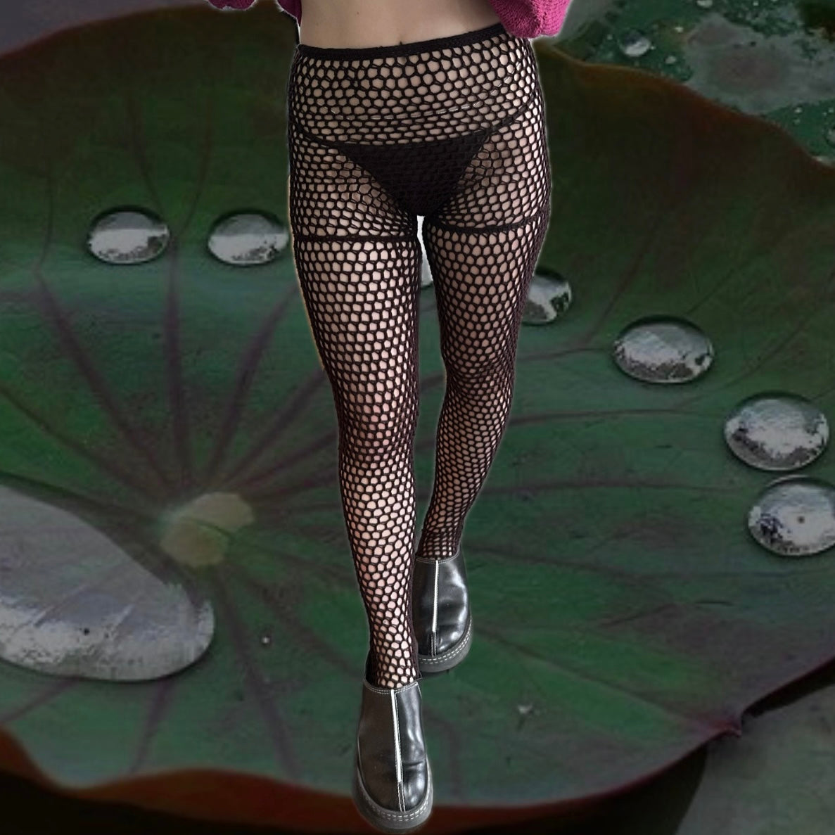 Pelargonium Mesh Fishnet Tights Pattern