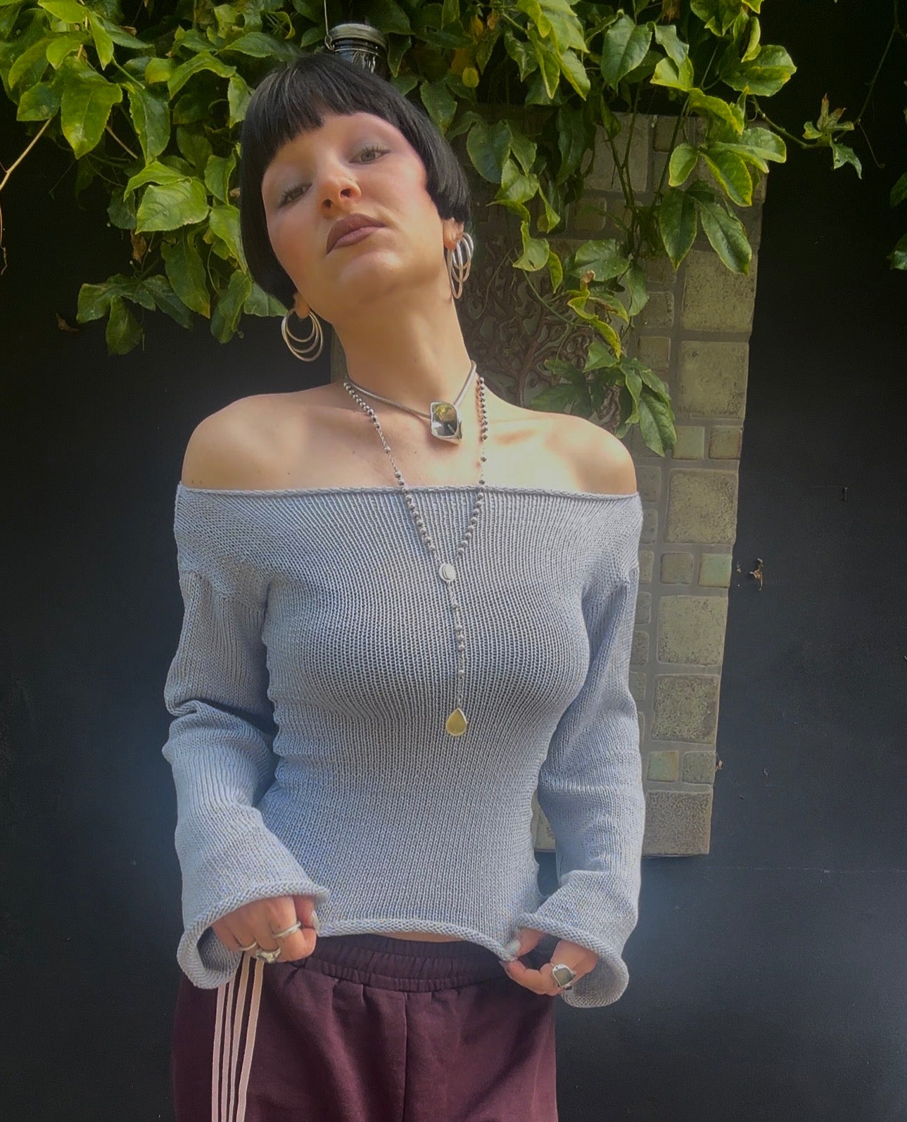 Floe Off-The-Shoulder Top Knitting Pattern