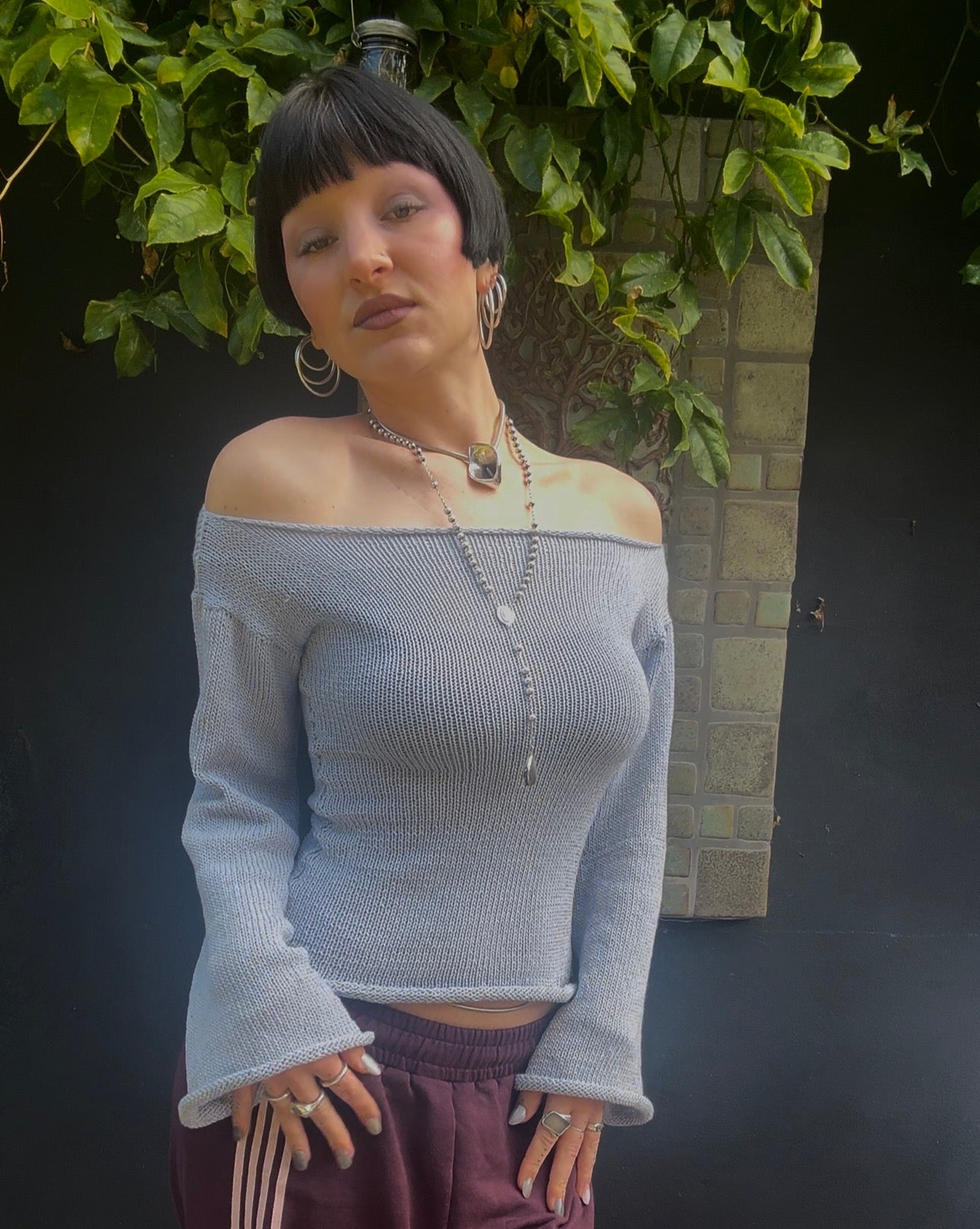 Floe Off-The-Shoulder Top Knitting Pattern
