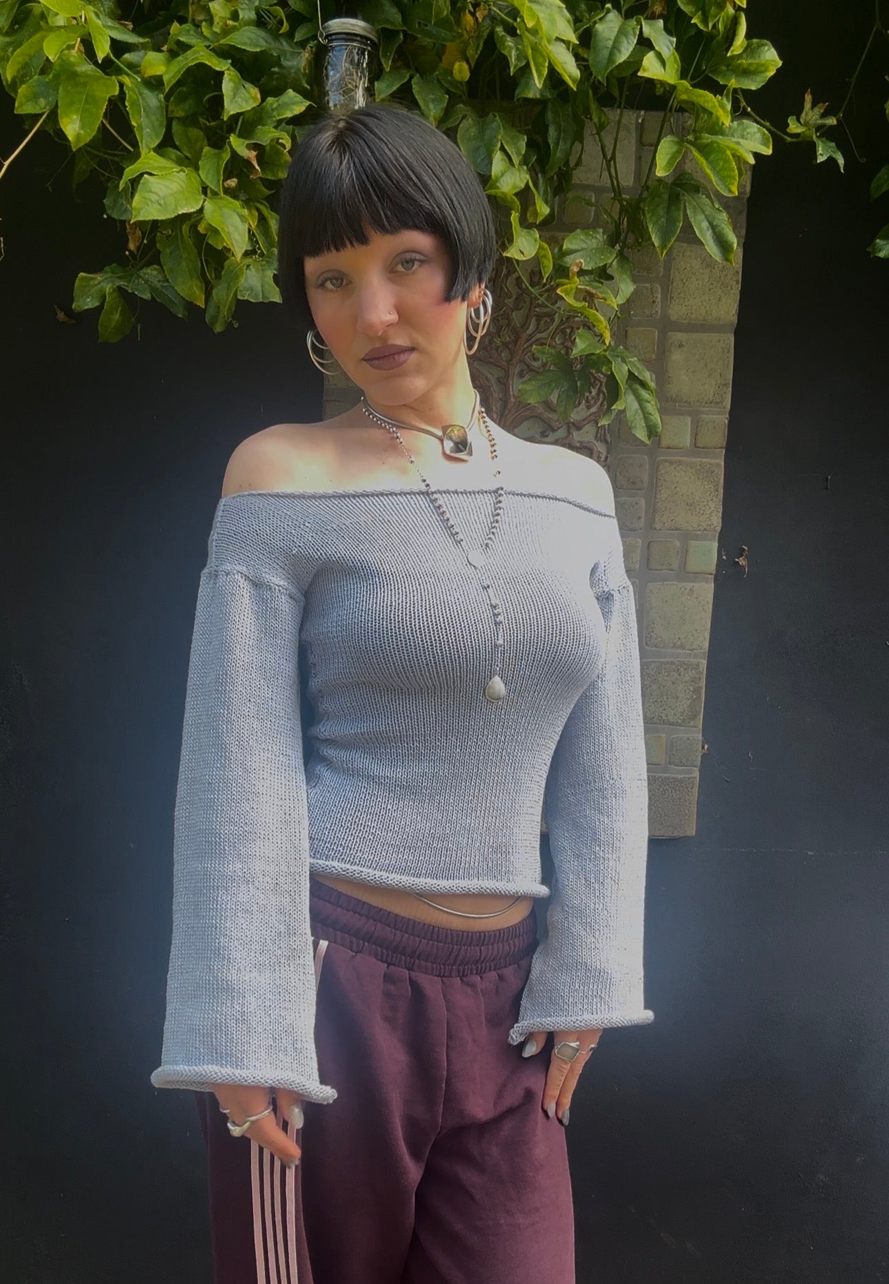 Floe Off-The-Shoulder Top Knitting Pattern