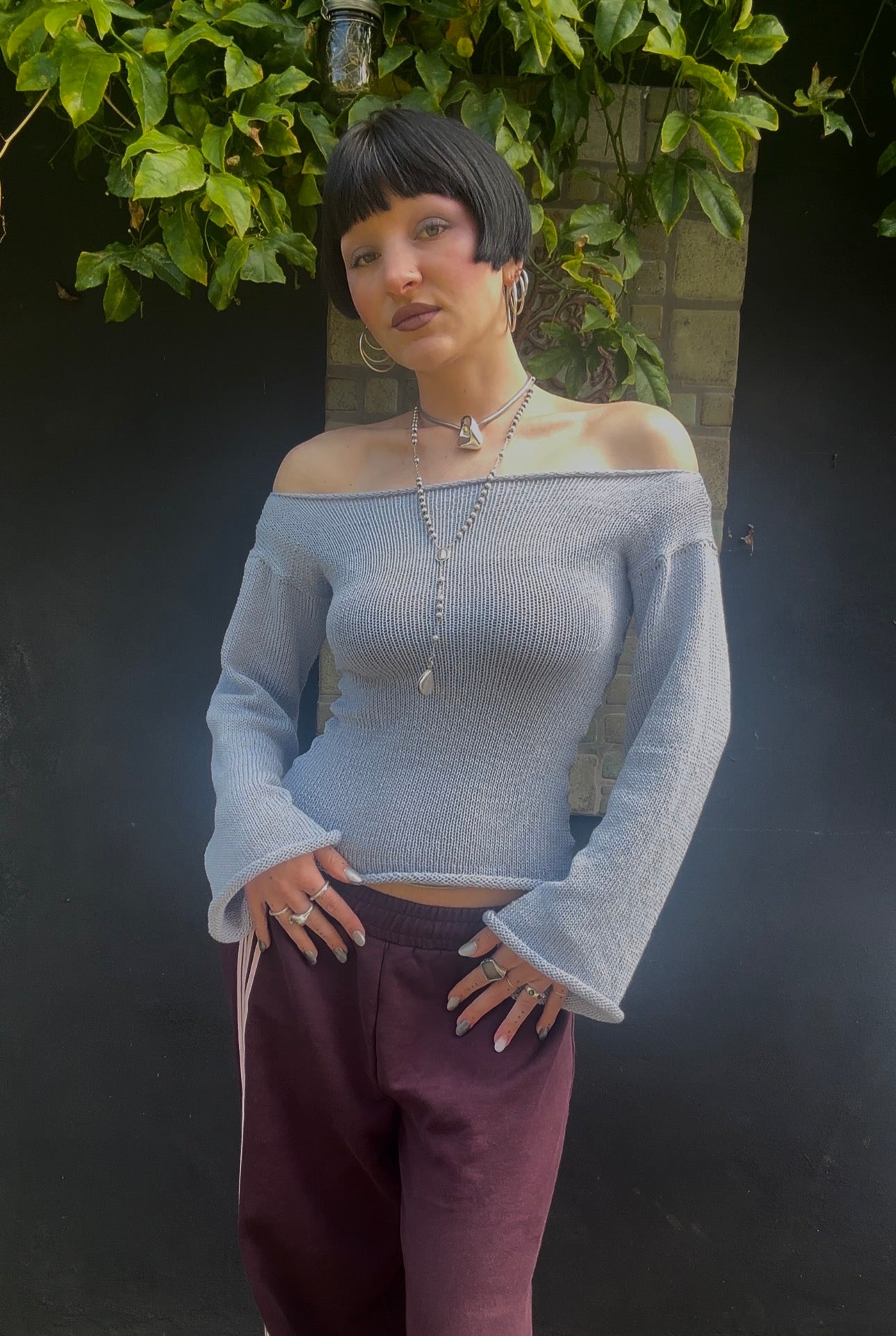 Floe Off-The-Shoulder Top Knitting Pattern