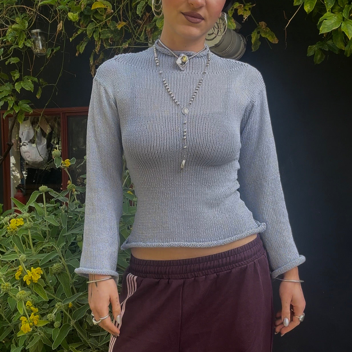 Icicle Turtleneck Knit Top