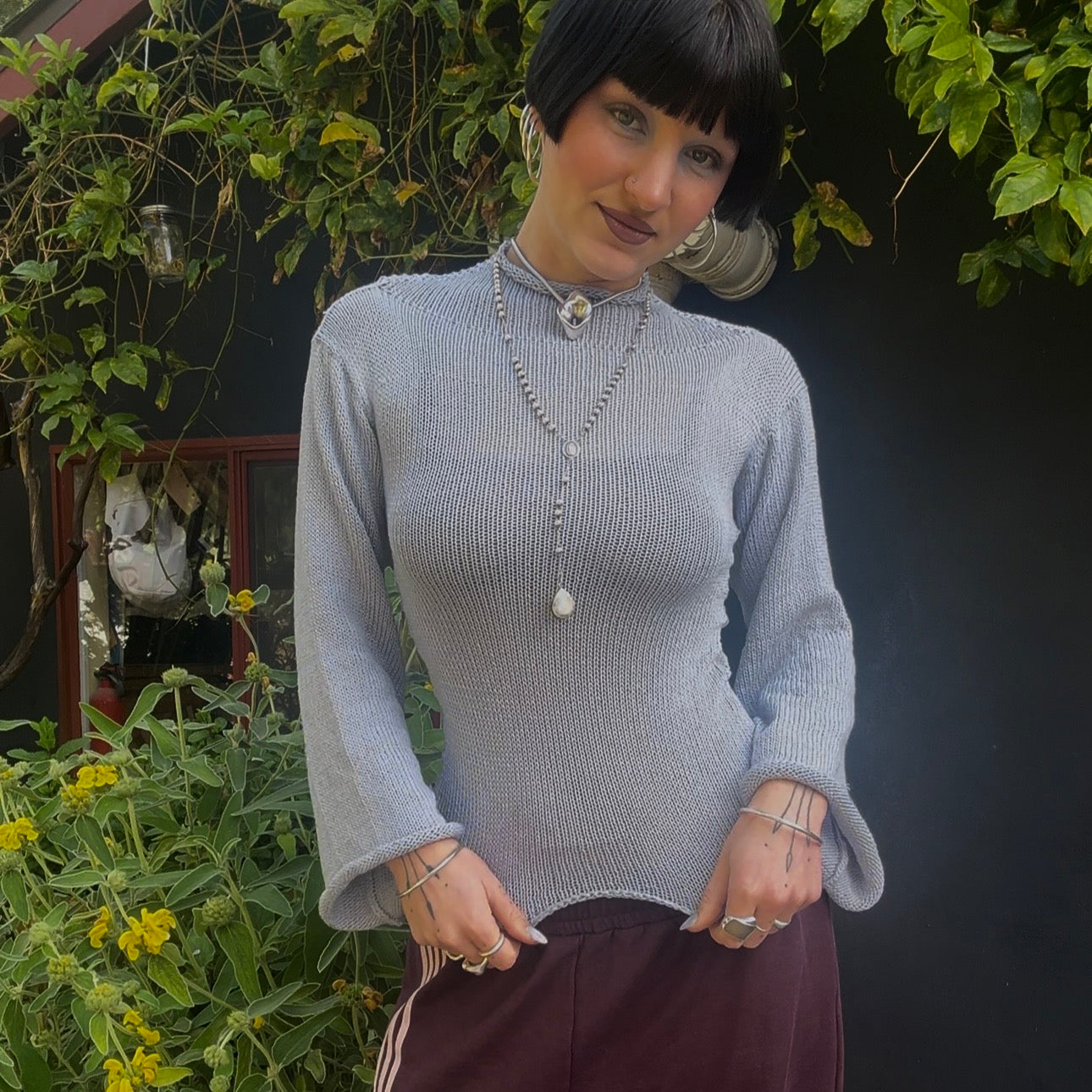 Icicle Turtleneck Knit Top