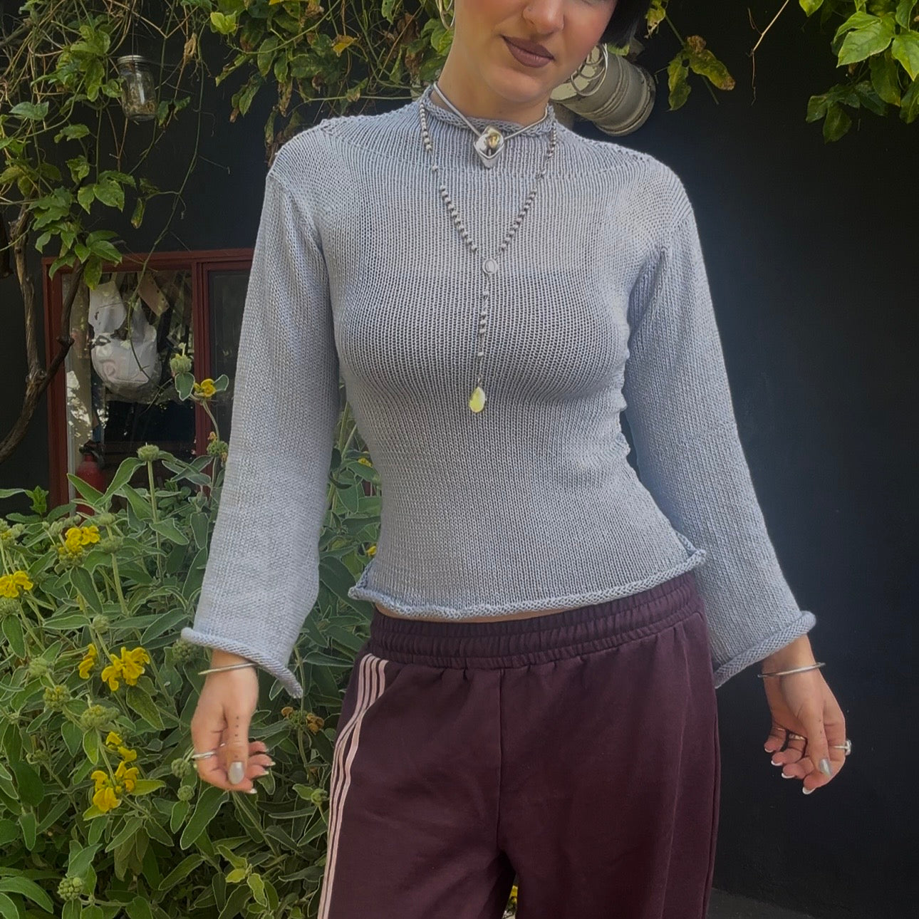 Icicle Turtleneck Knit Top