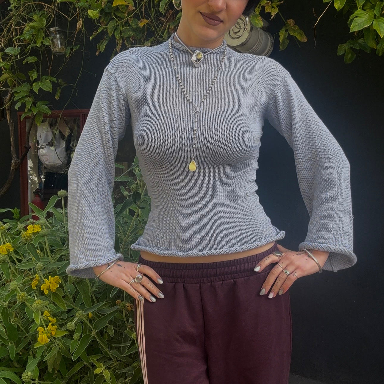 Icicle Turtleneck Knit Top