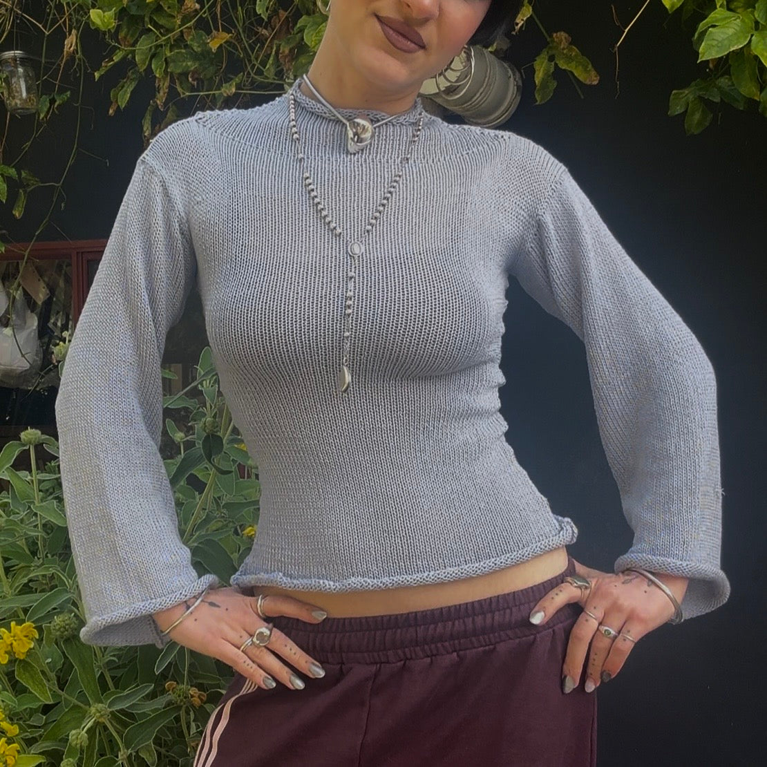 Icicle Turtleneck Knit Top