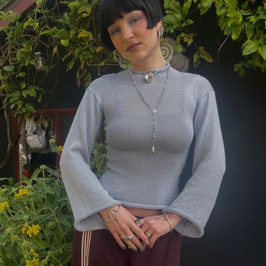 Icicle Turtleneck Top Knitting Pattern
