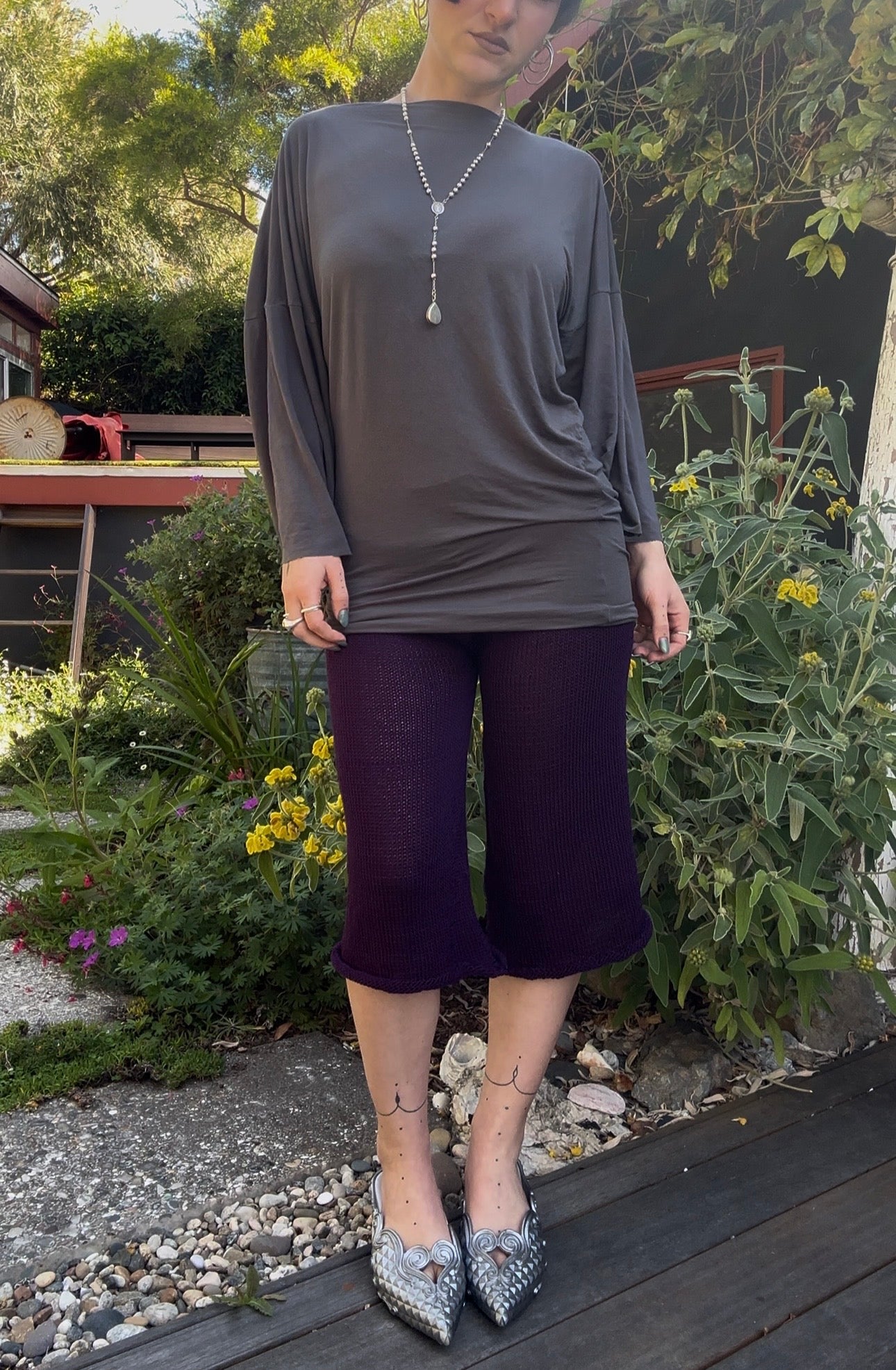 Noctiluca Knit Capri Pants *