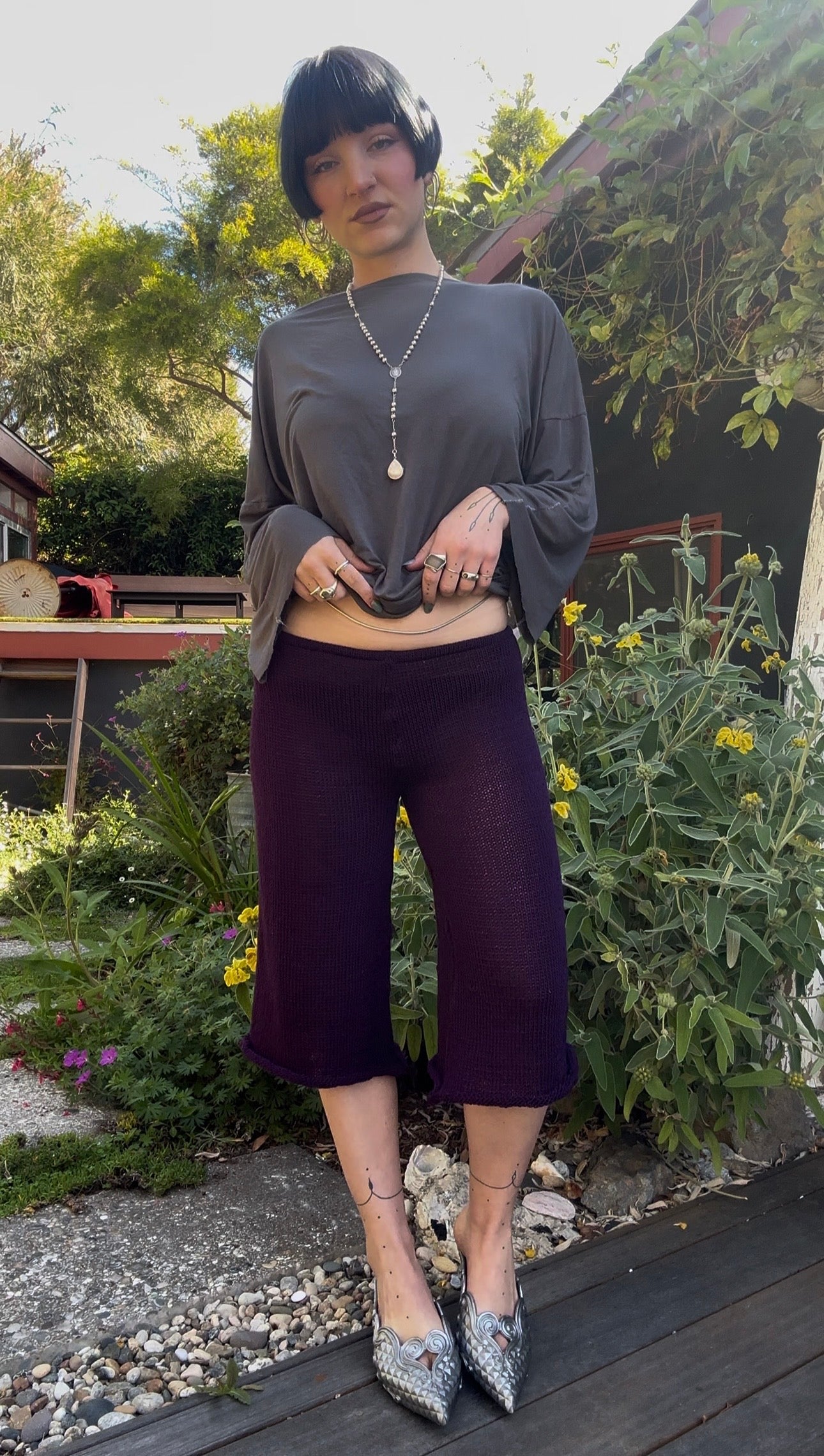 Noctiluca Knit Capri Pants *