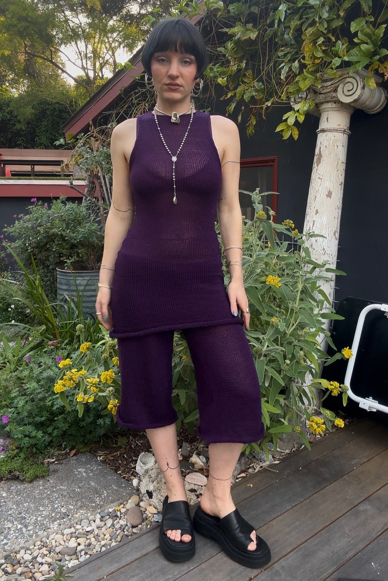 Andromache High Neck Mini Dress *