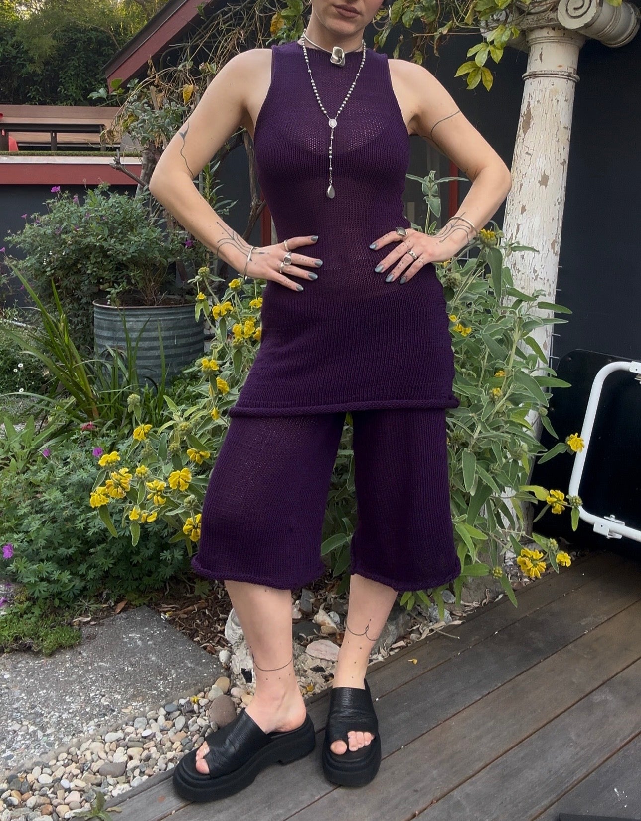 Andromache High Neck Mini Dress *