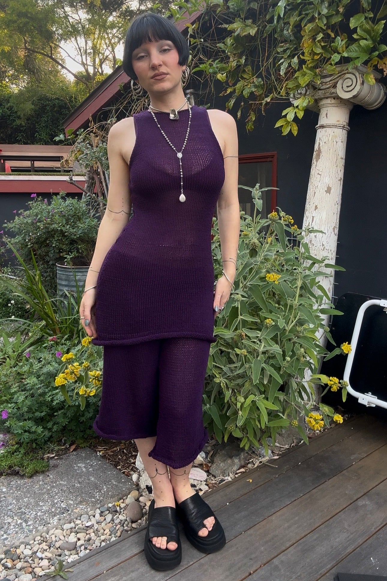 Andromache High Neck Mini Dress *