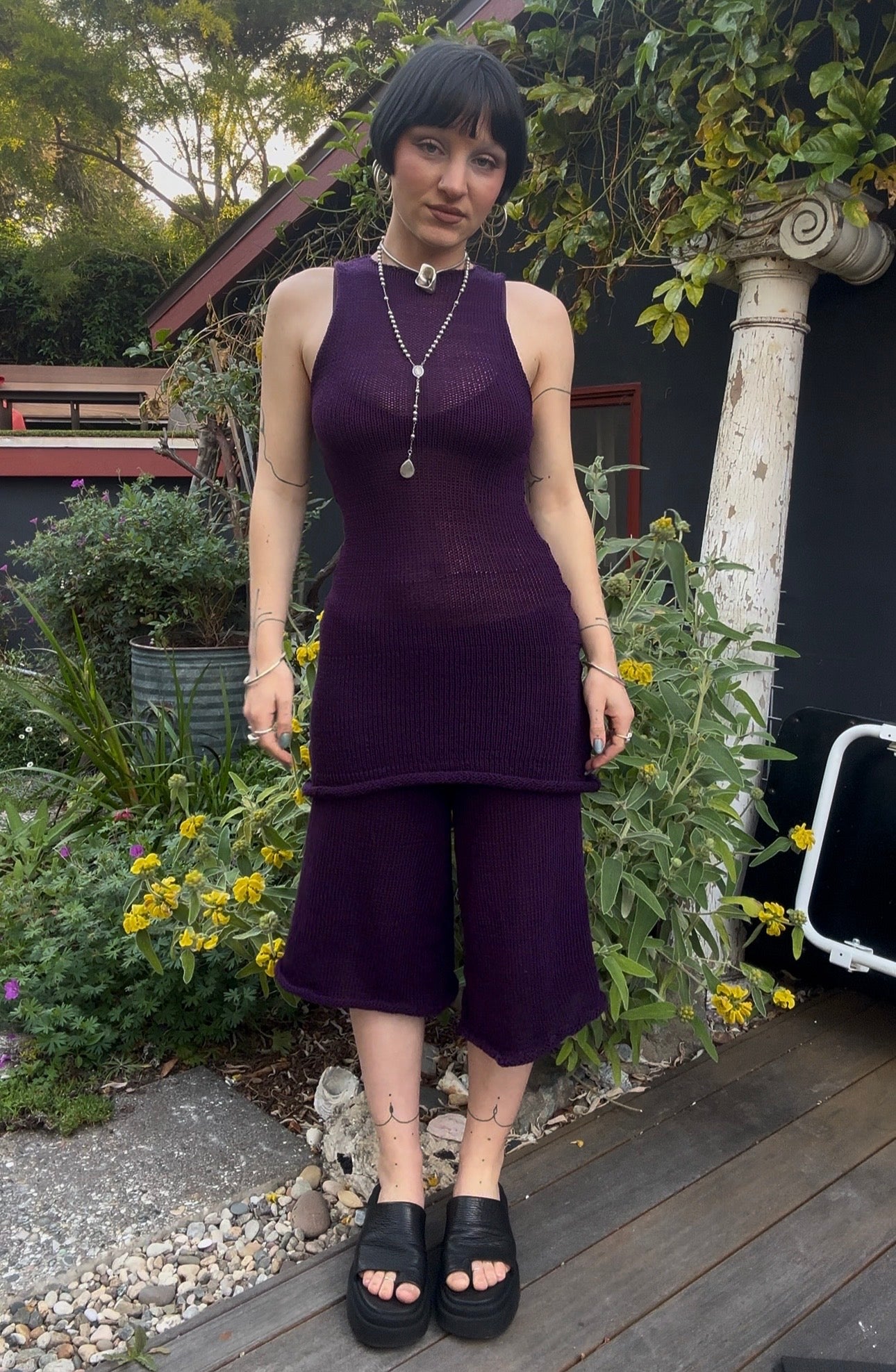 Andromache High Neck Mini Dress *
