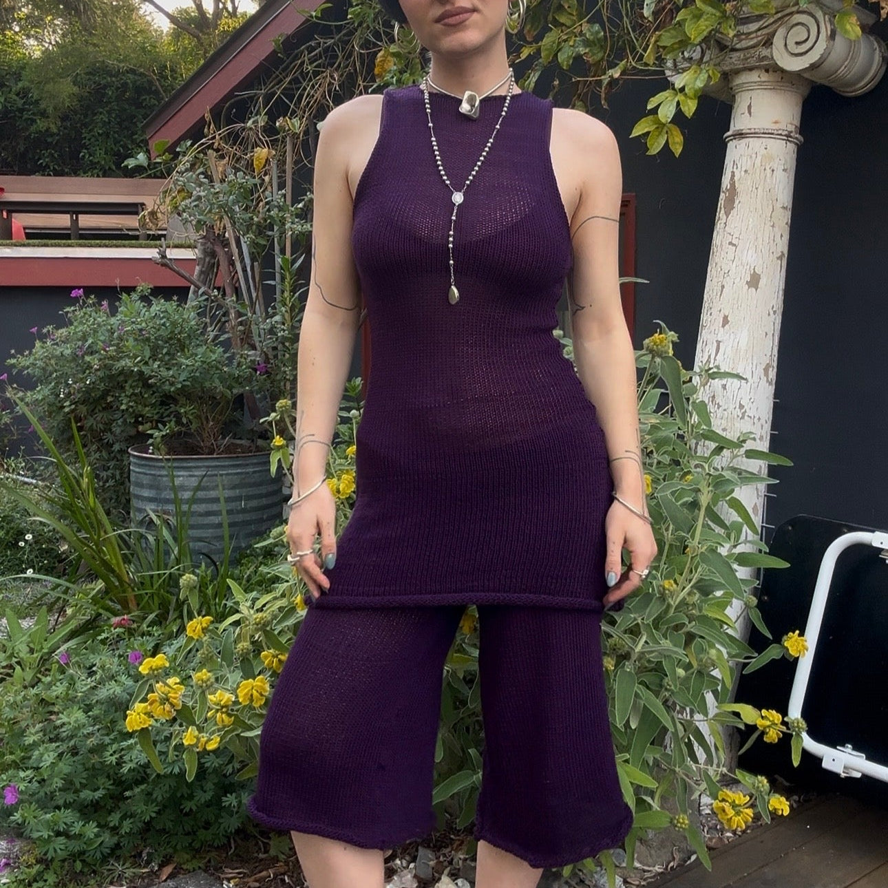 Andromache High Neck Mini Dress *