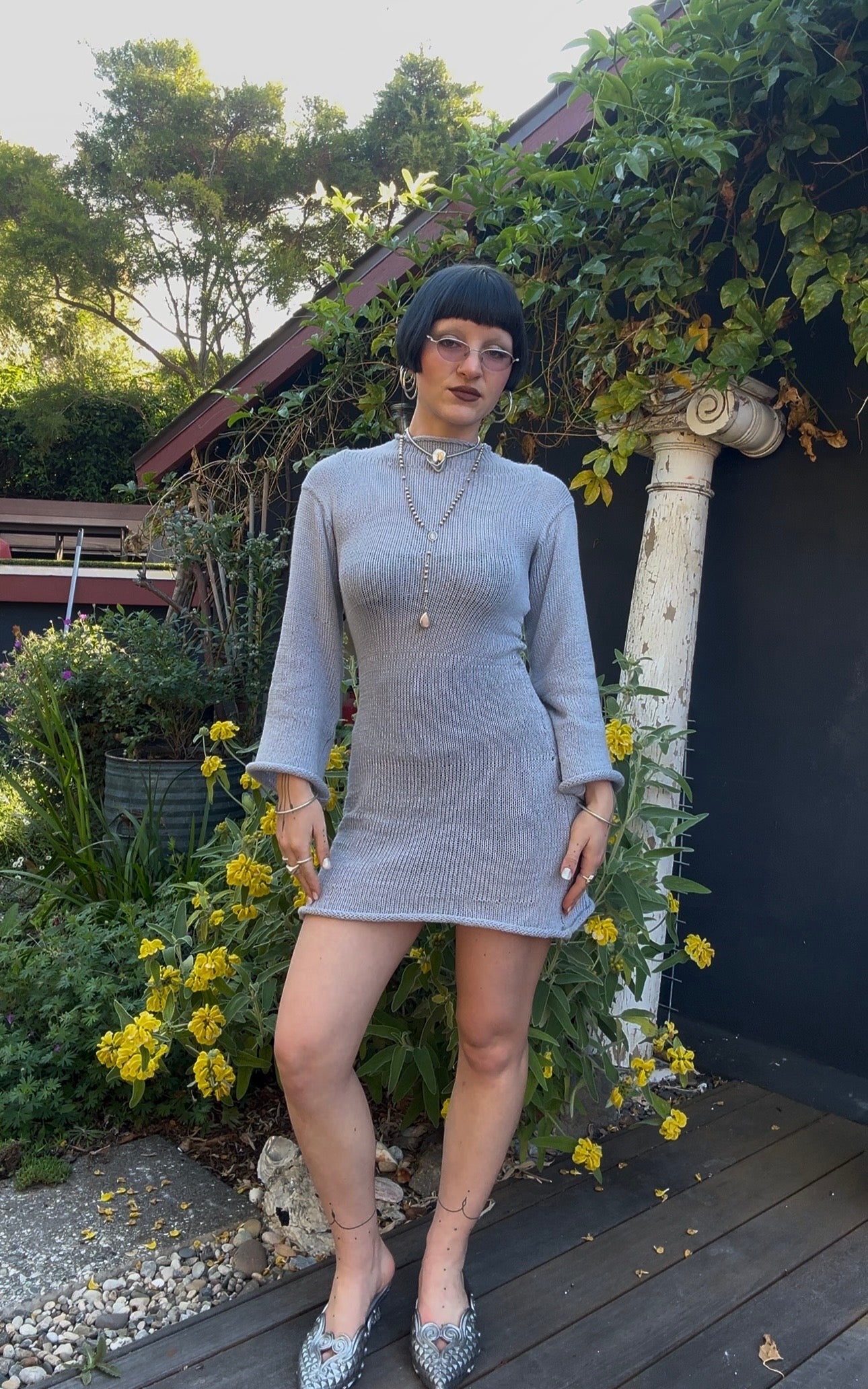 Snowfall Long Sleeve Mini Dress *