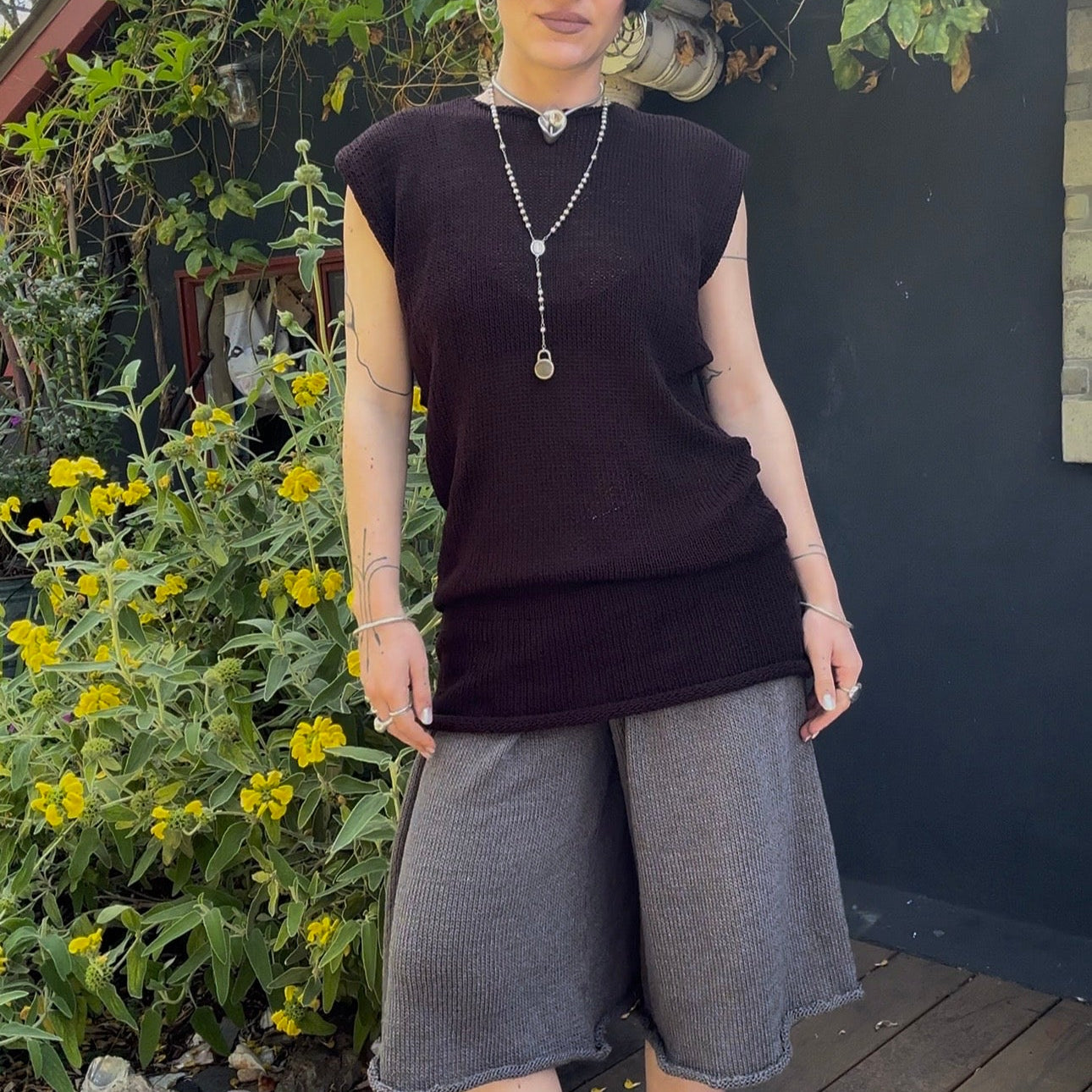Sava Sleeveless Sweater Mini Dress Knitting Pattern