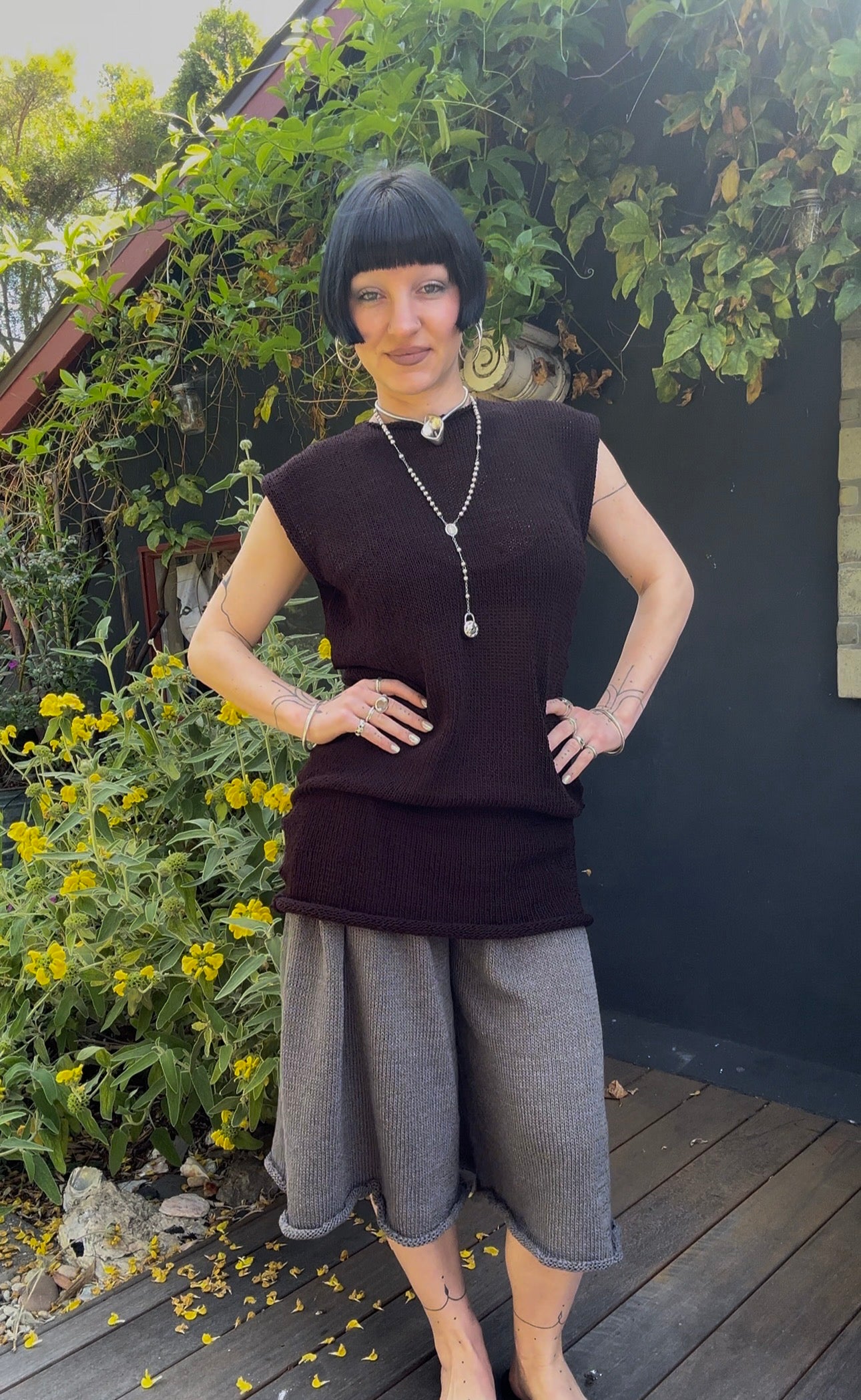 Sava Sleeveless Sweater Mini Dress Knitting Pattern